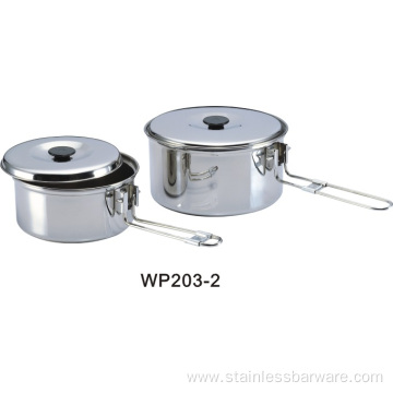 Camping Frying Pan Pot Set with Cover